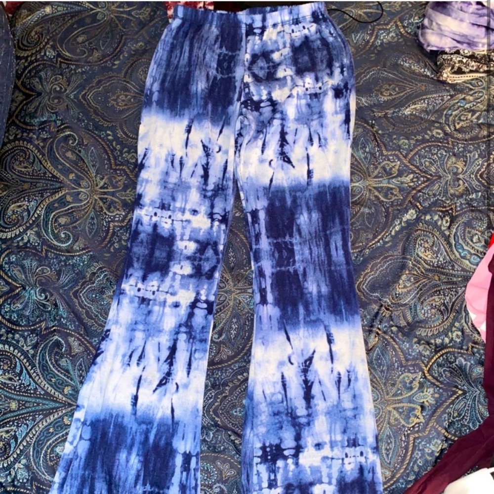 Tight but stretchy cute fitted bell bottom pants